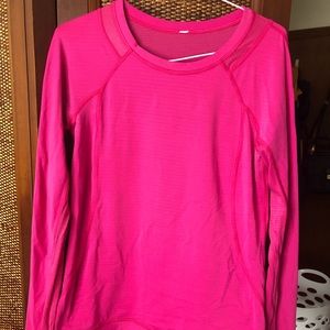 Lulu Lemon Hot Pink Long Sleeve Shirt
